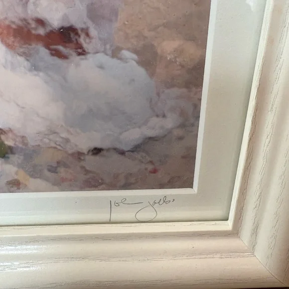 Pretty Artisan “Woman in White” Professionally Framed Art Piece - Picture 7 of 9